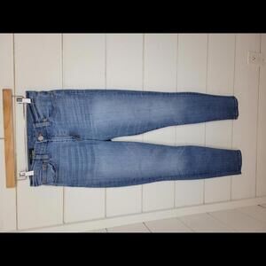 J CREW size 28 distressed blue high rise skinny jeans